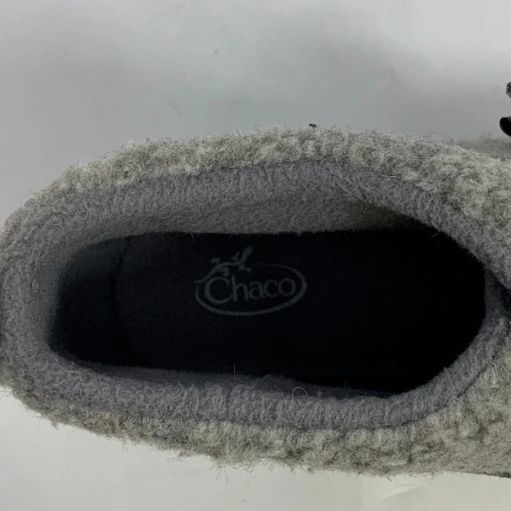 Chaco Revel Chelsea Cozy Gray‎ Fleece Adjustable Strap Ankle Boots Shoes